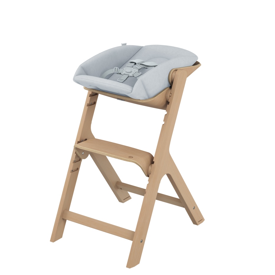 Conjunto de cadeira de refeição Nesta Maxi-Cosi - Cadeira de refeição de  madeira reclinável desde o nascimento até aos 99 anos com kit para  recém-nascido e kit para bebé e criança.