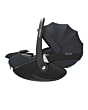 8052750110_2023_maxicosi_carseat_babycarseat_pebble360pro_grey_essentialgraphite_fullreclinepositionwithcanopy_side